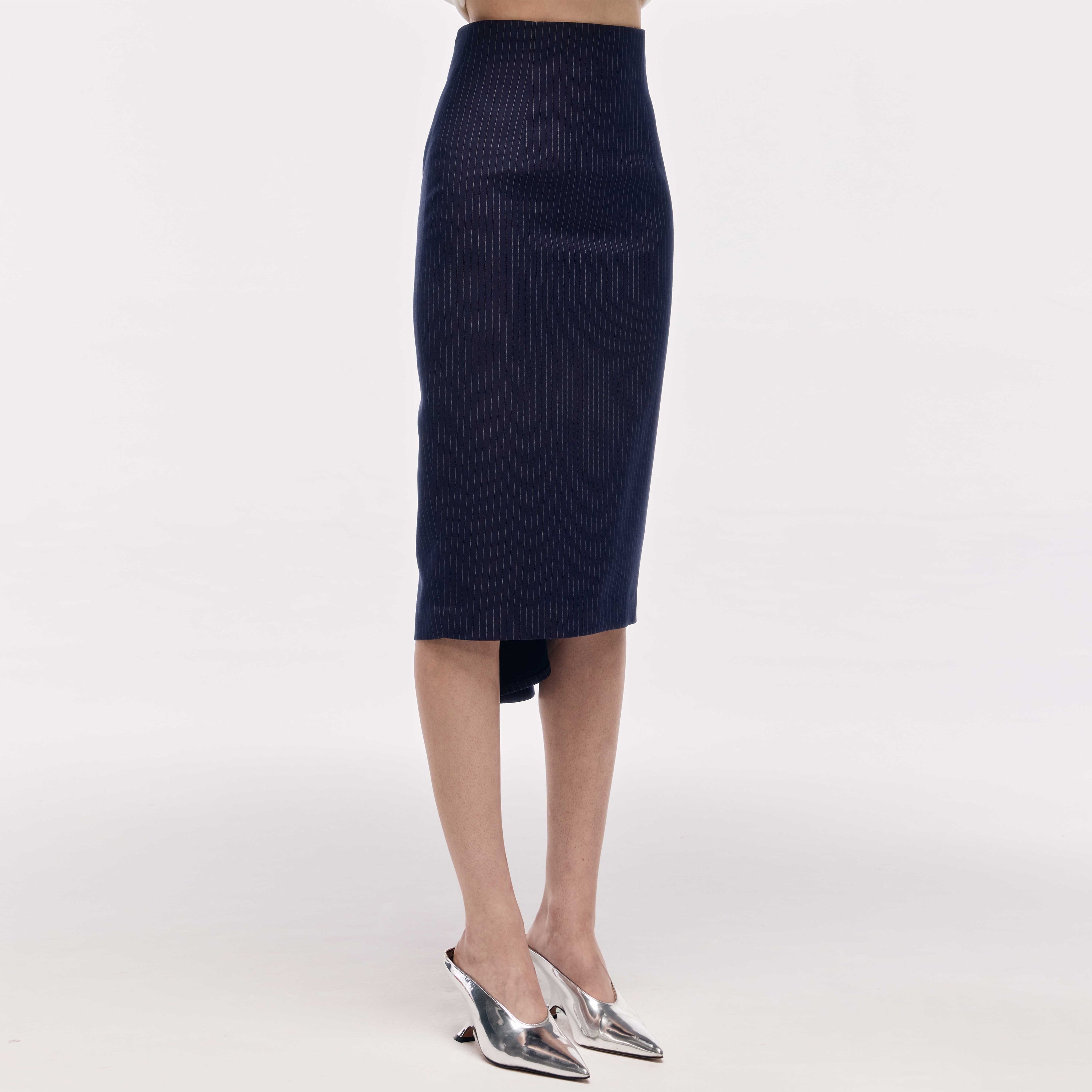 【★超目玉】 Back Flounce with Skirt Pencil Stripe Detail futuretreasureny – スカート