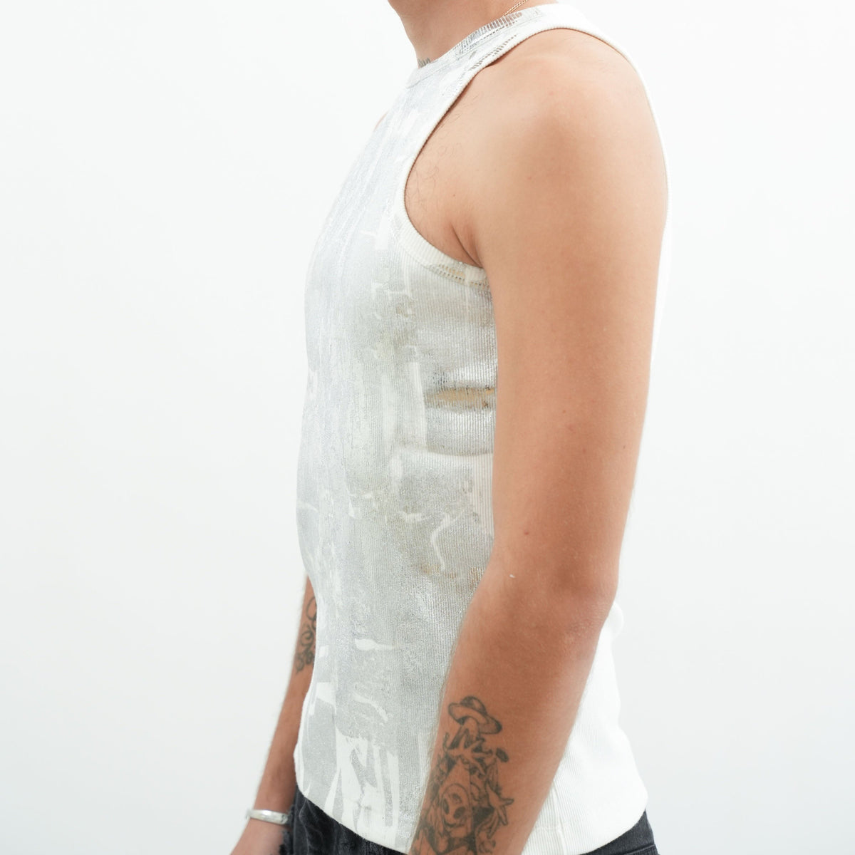 FADES-Chrome Tanktop white