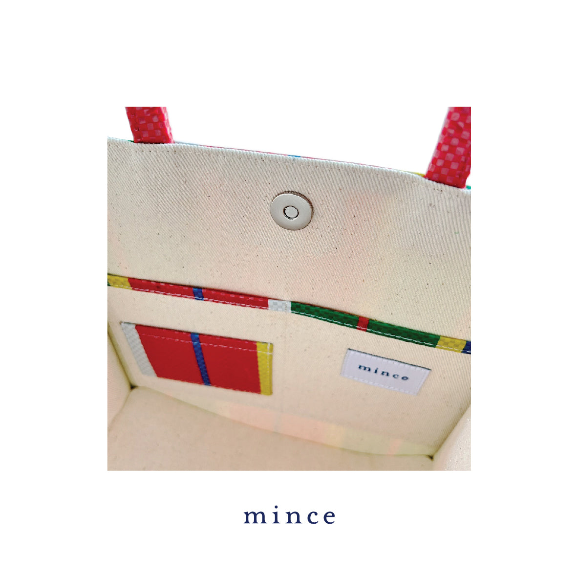 Square Bag Green/Red
