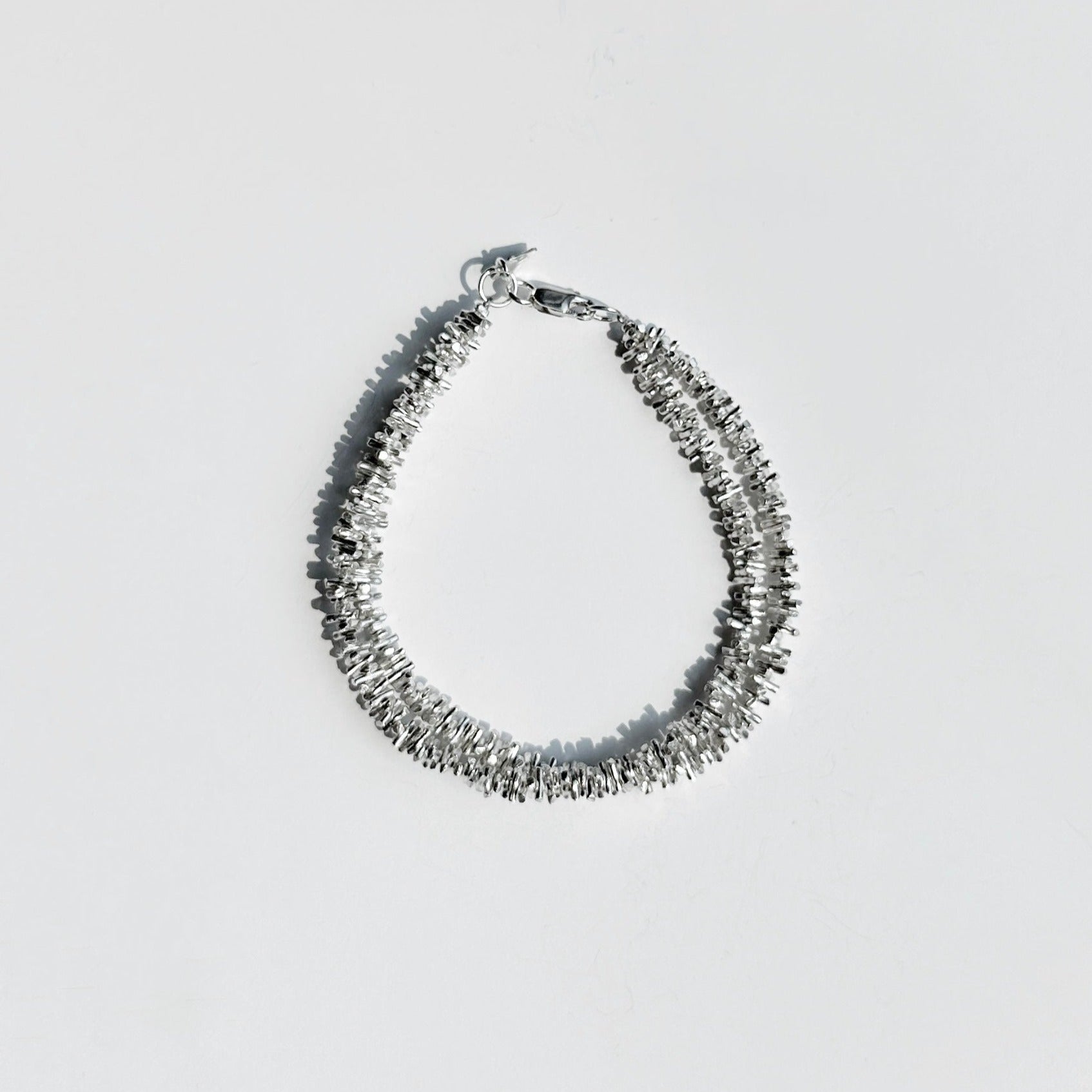 Sierra double silver bracelet