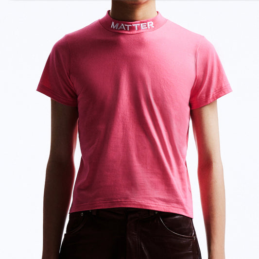 The reverse "M" Fitted T-shirt: Pink