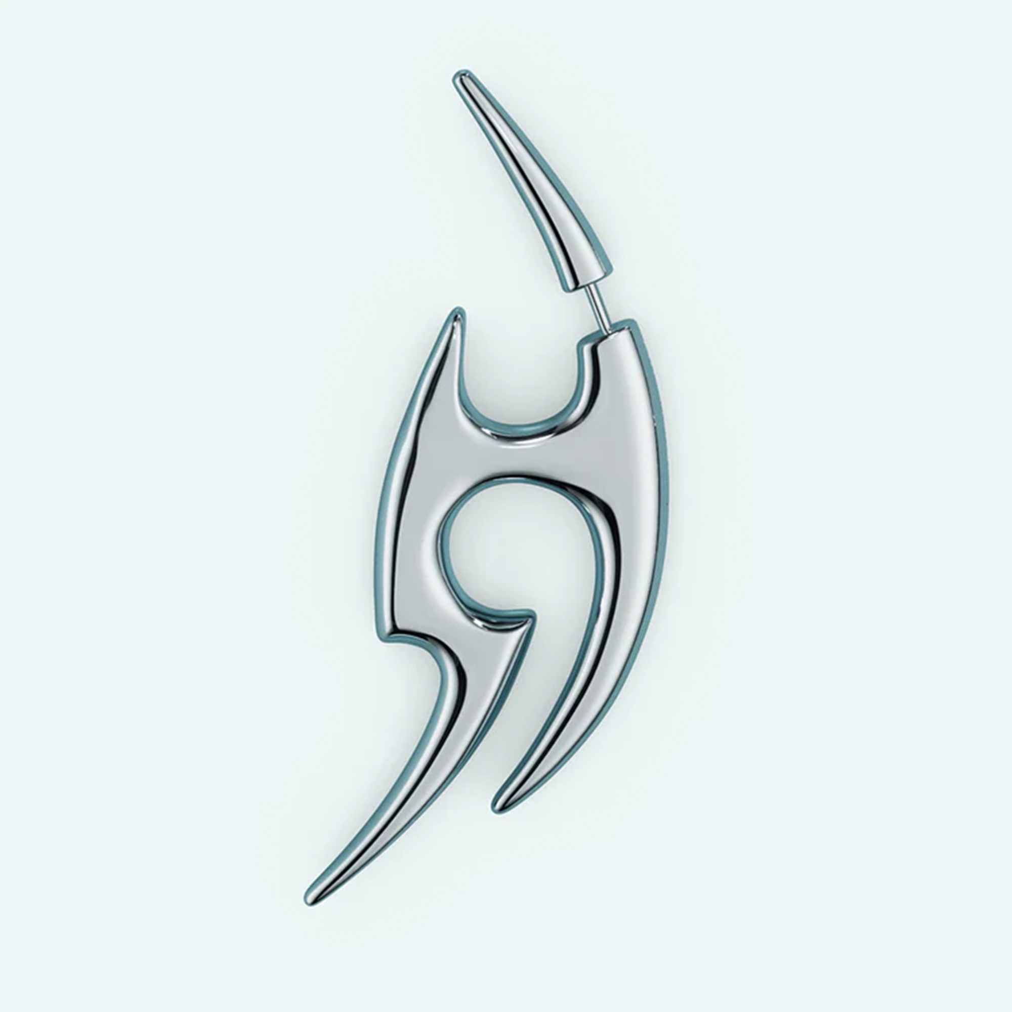 Tattoo Earring silver