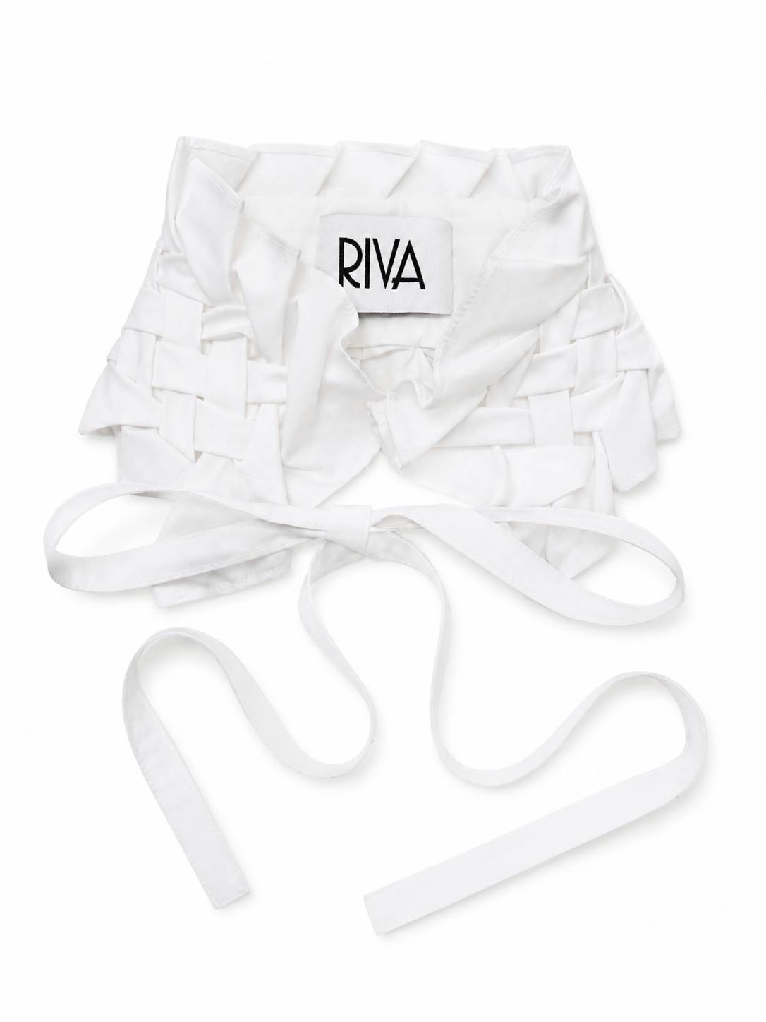 Smocked Cotton Detachable Collar