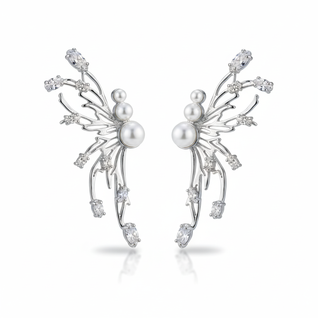 BUTTERFLY POST BACK EAR CUFF