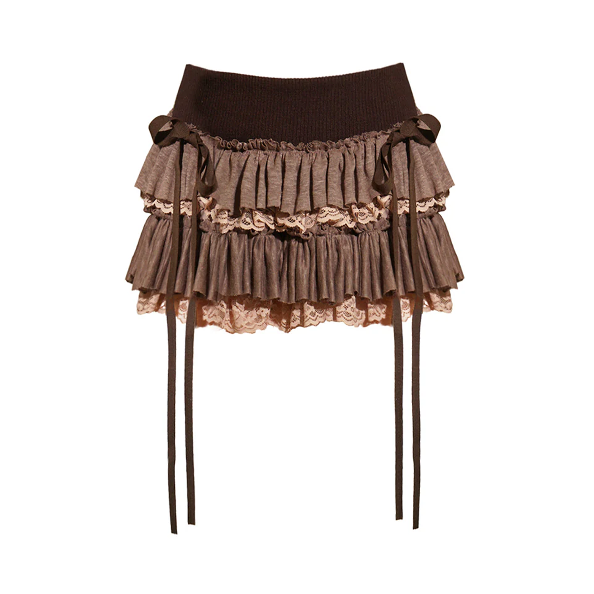 Brown rag doll tutu skirt