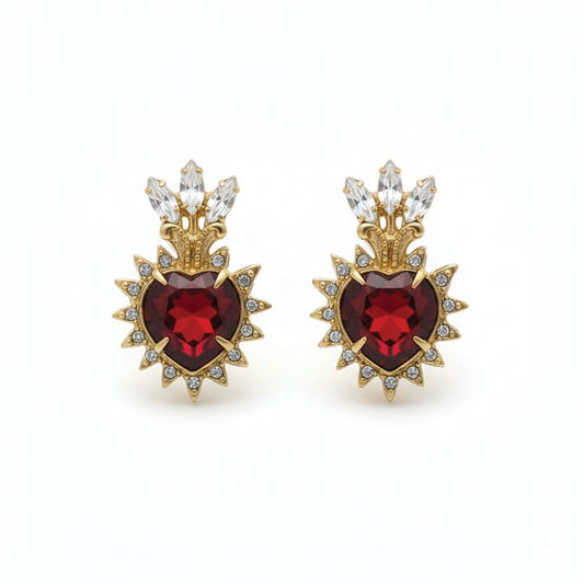 RENAISSANCE HEART EARRINGS
