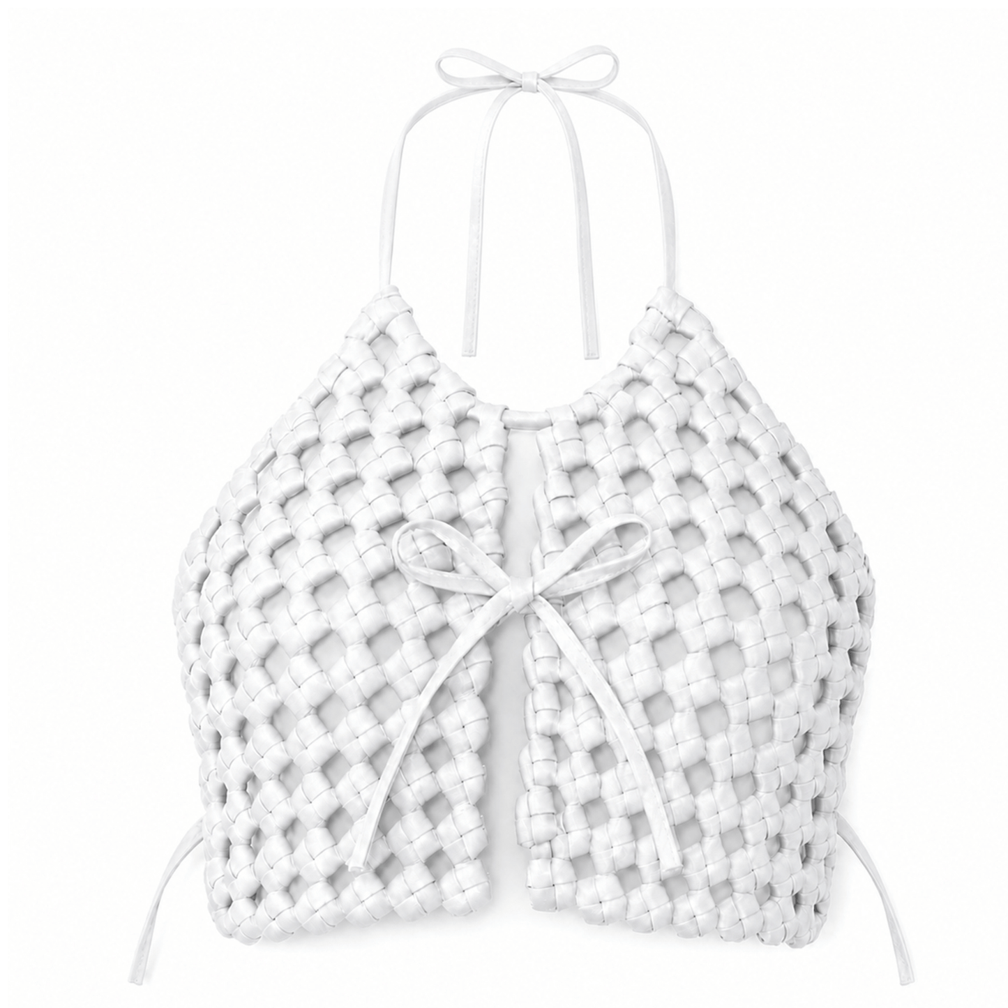 White Diary Halter Top