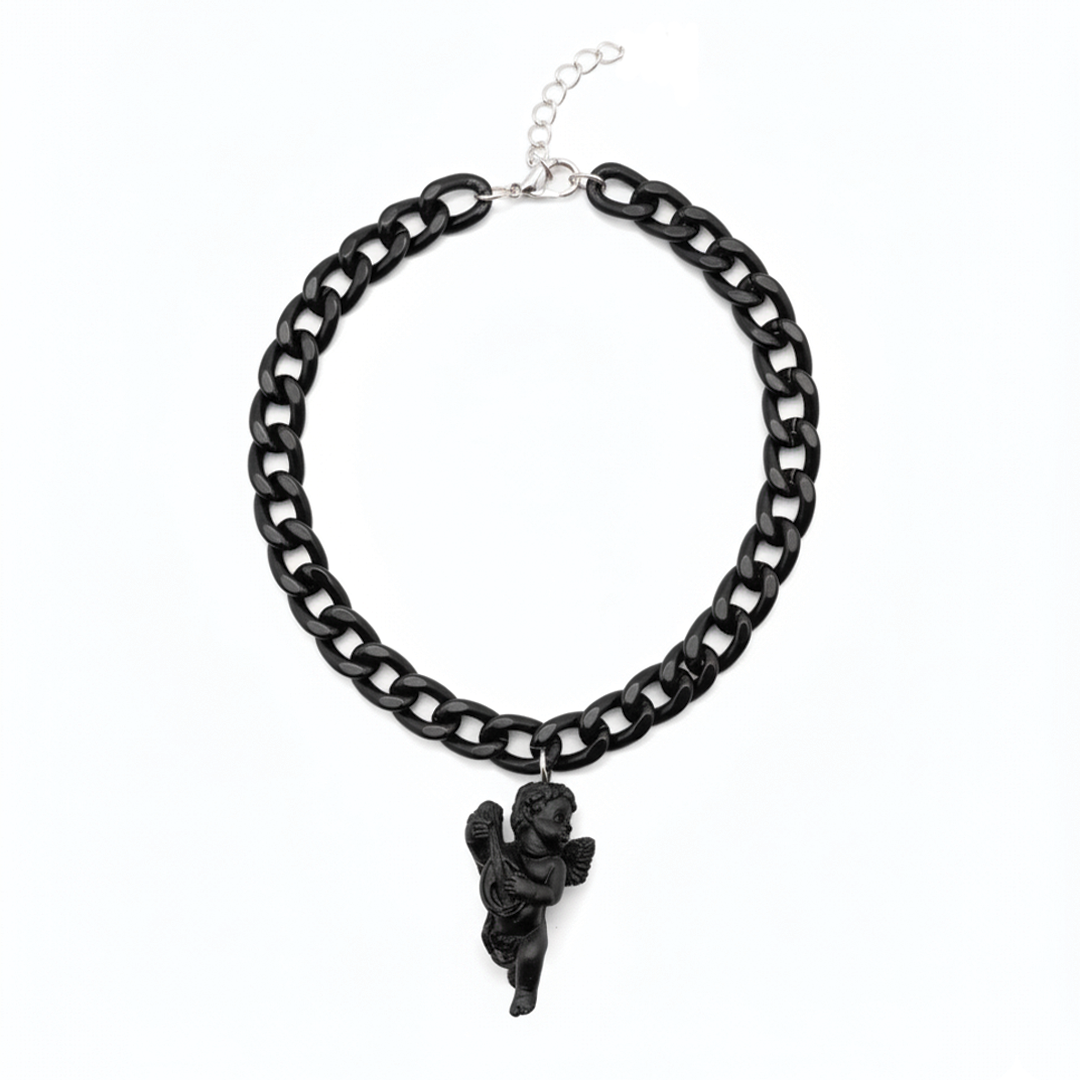 ANGEL BLACK NECKLACE