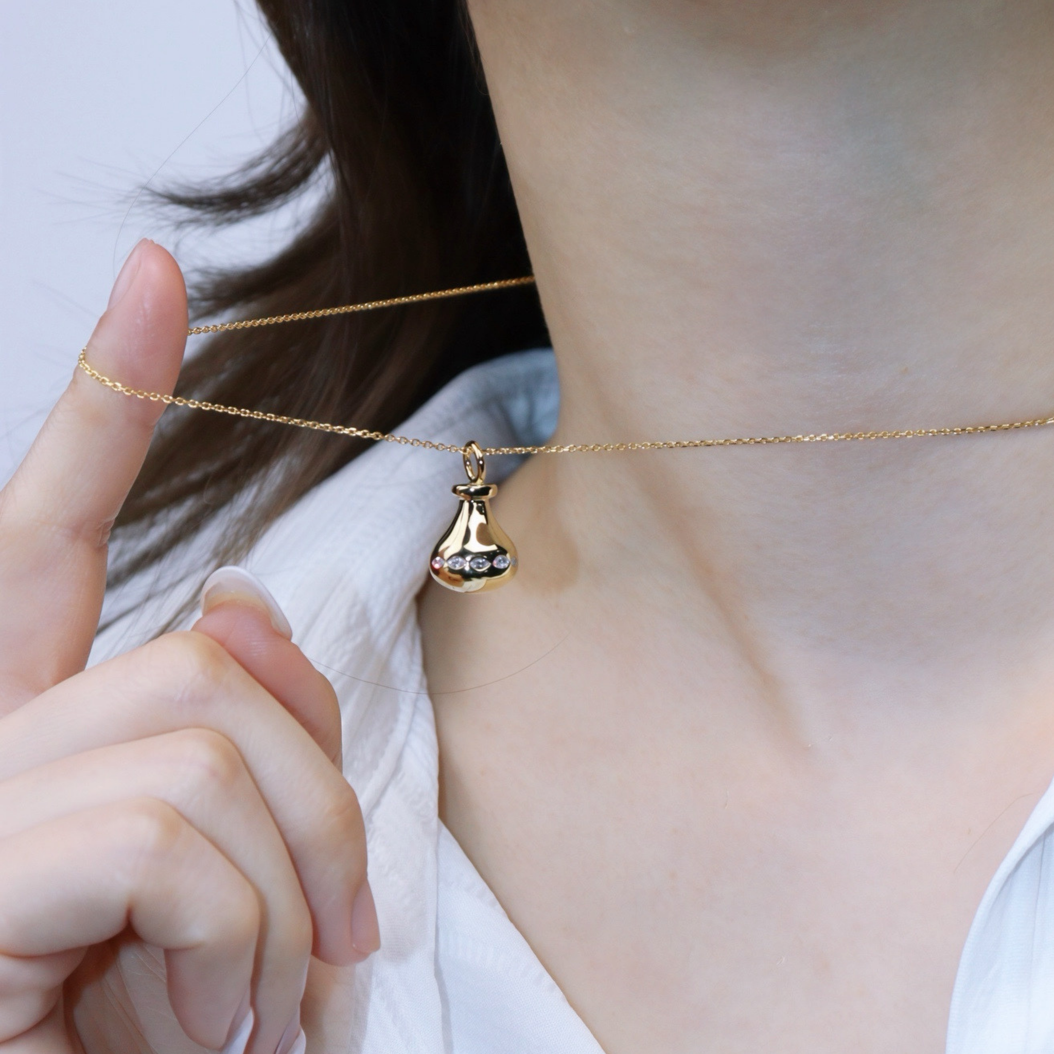Lucky Hu Lu Necklace Gold