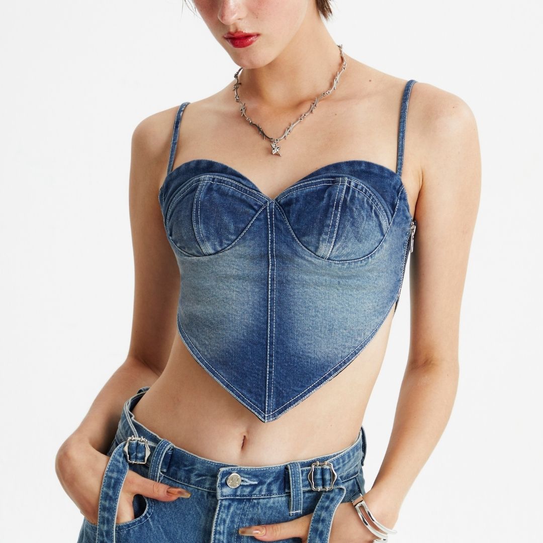 Darling denim top