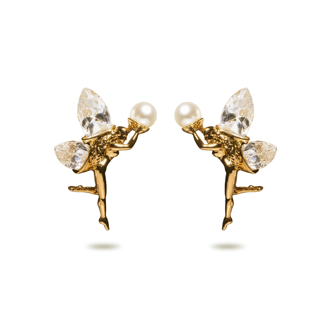 CRYSTALS FAIRY ANGEL EARRINGS