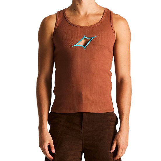 Cut-Out Signature Tank top BROWN