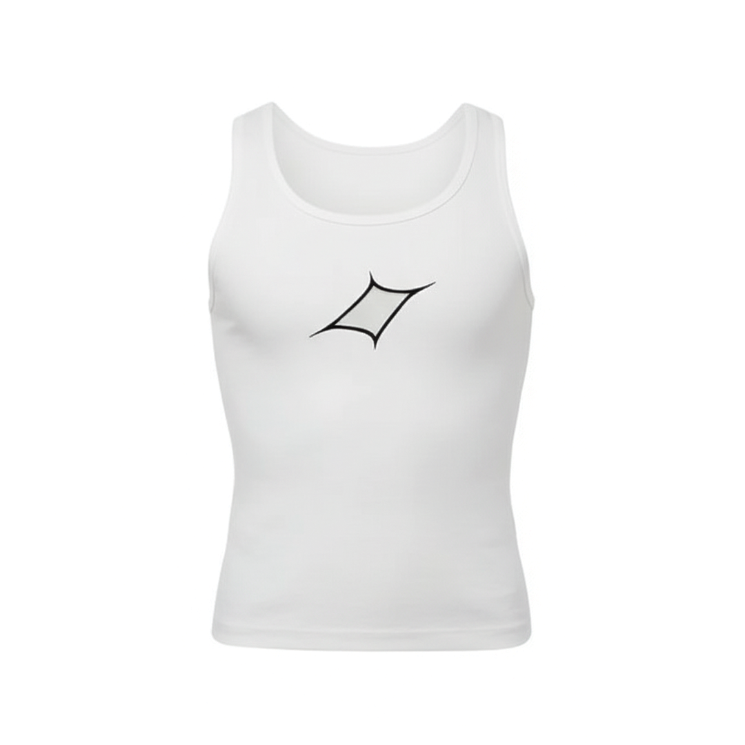 Tank Cut out Detail White