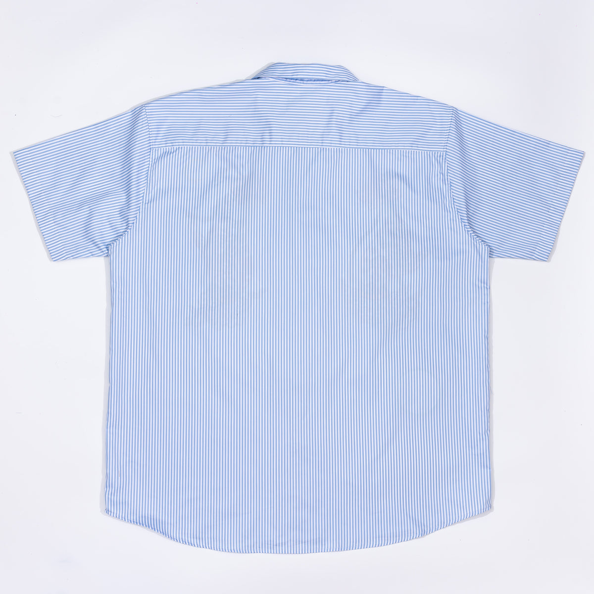 SHIRT in striped cotton with lotus pattern embroidery