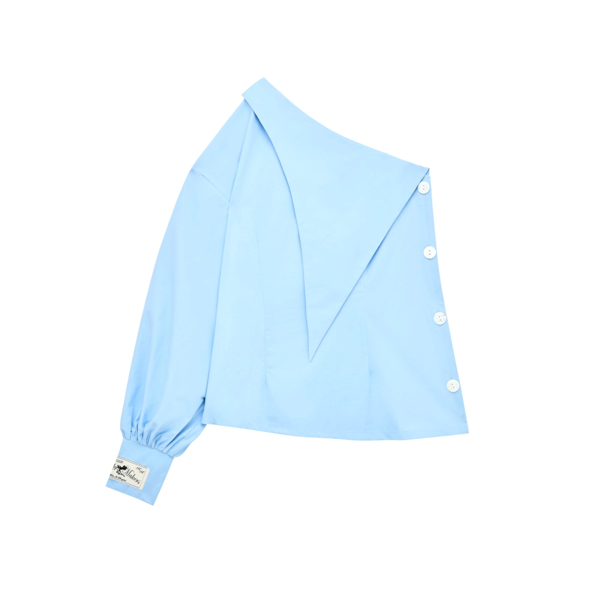 Asymmetrical Tailored Blouse