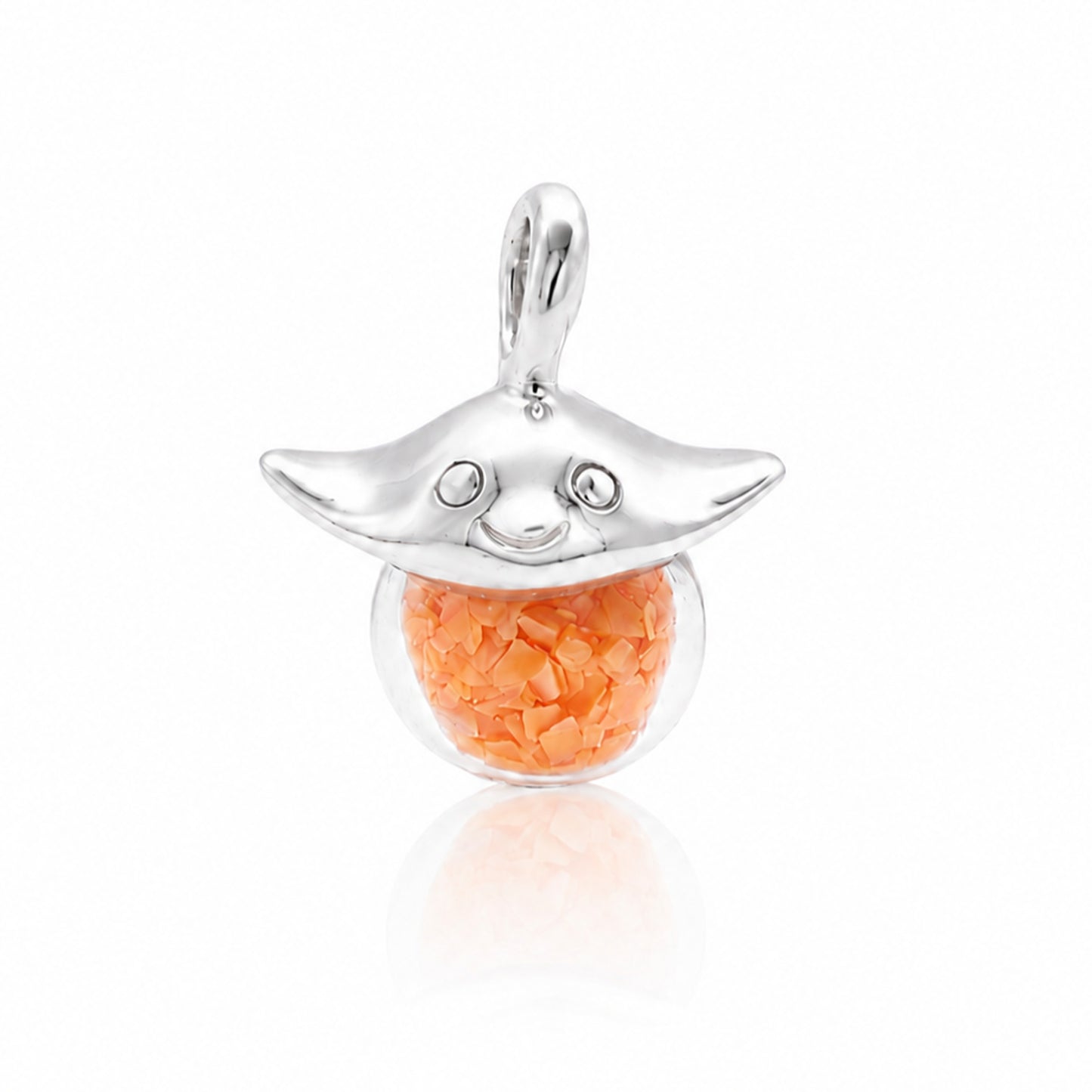 Sea Creature Charm Set of 3 | Sting Ray, Dolphin & JellyFish Recycled Shell Jewelry