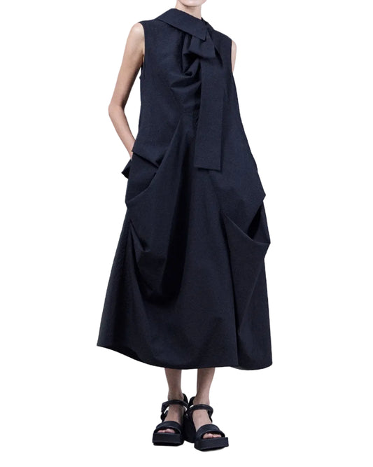 Origami Tie-Neck Dress