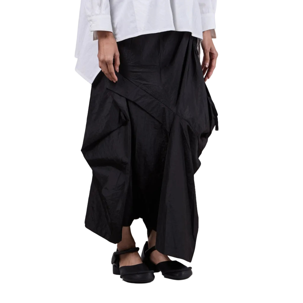 Asymetric Drape Harem Pants