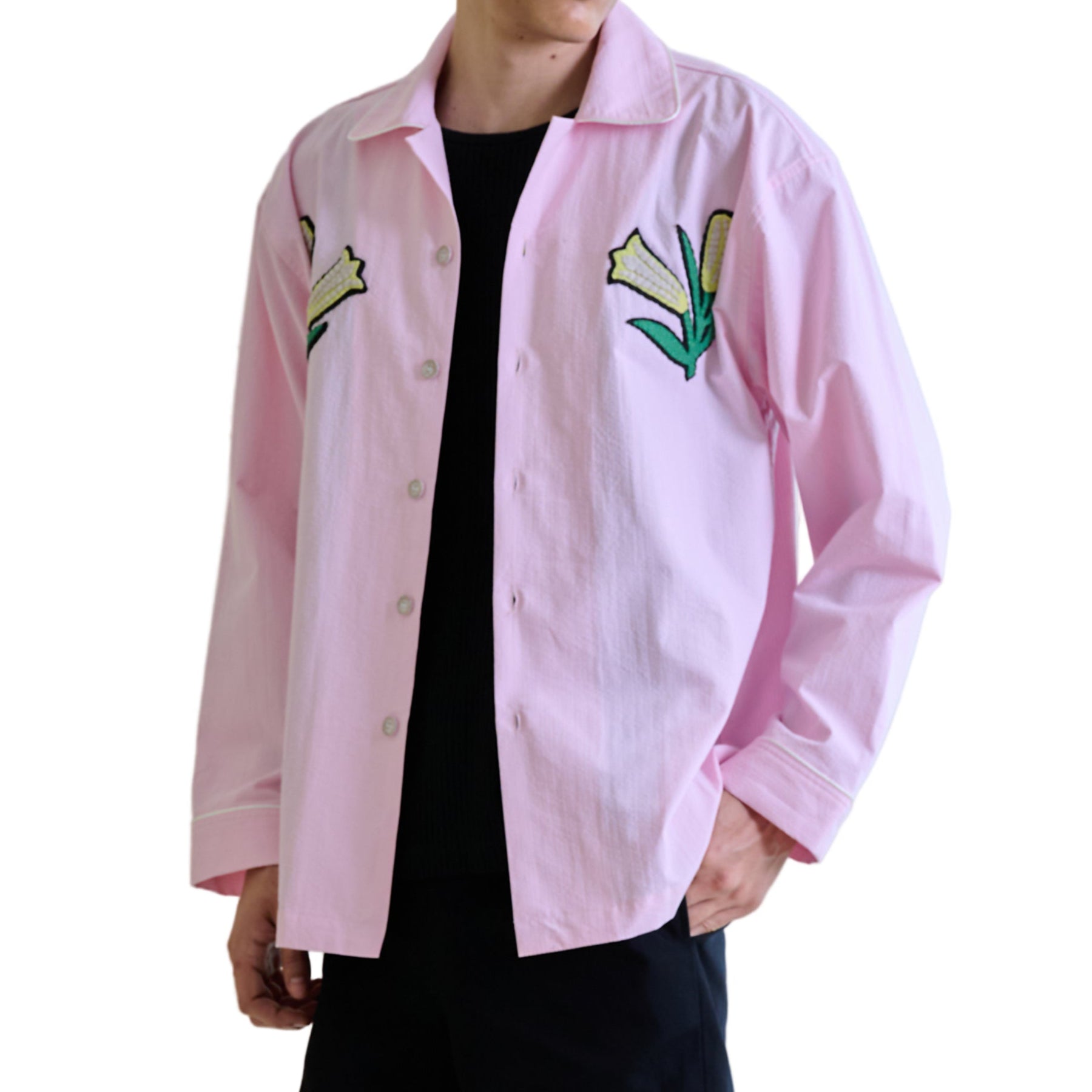 LONG SLEEVE SHIRT-Pink