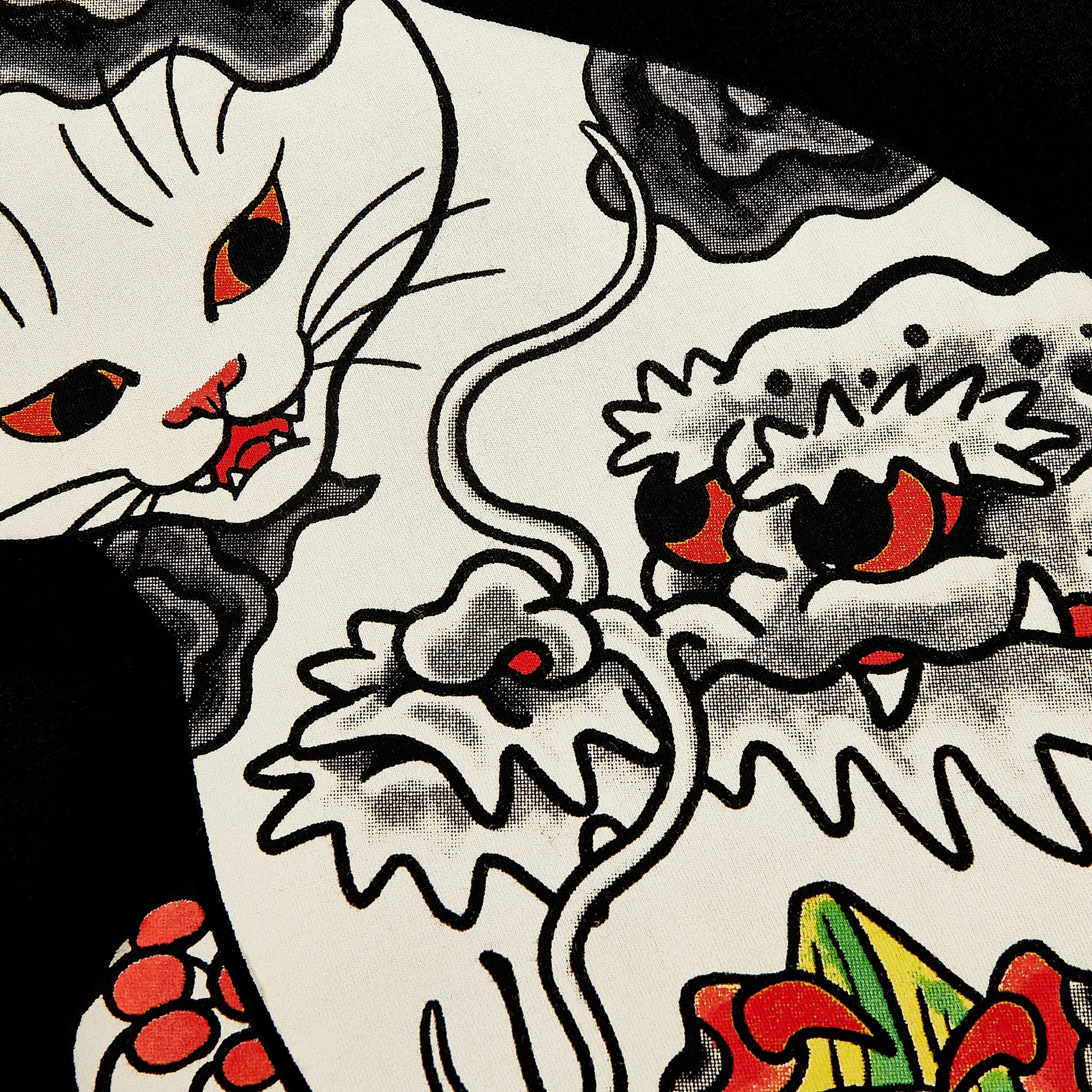 Cat Dragon tshirt Black