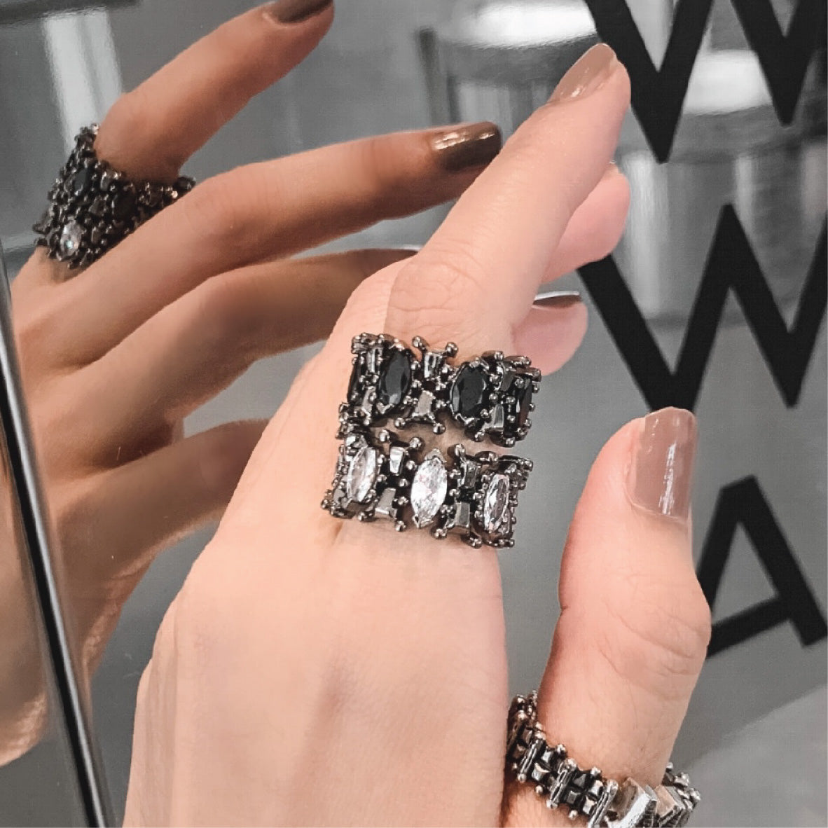 Fabulous Marqiuse Ring (Black Cz)
