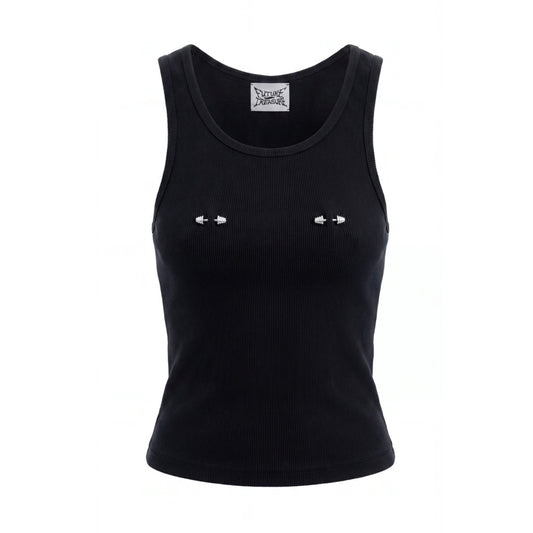 Black Piercing Tank