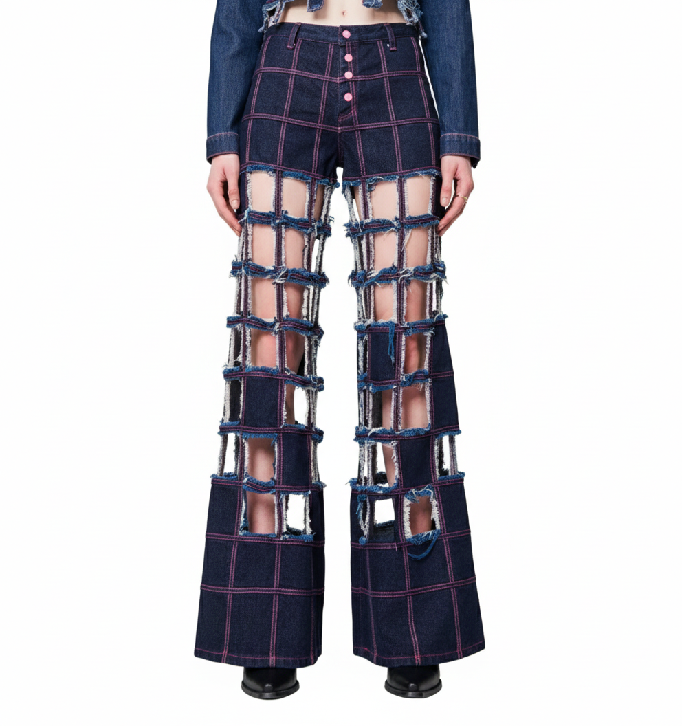 Checkered pants w