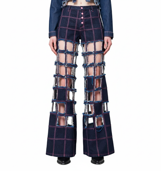 Checkered pants w