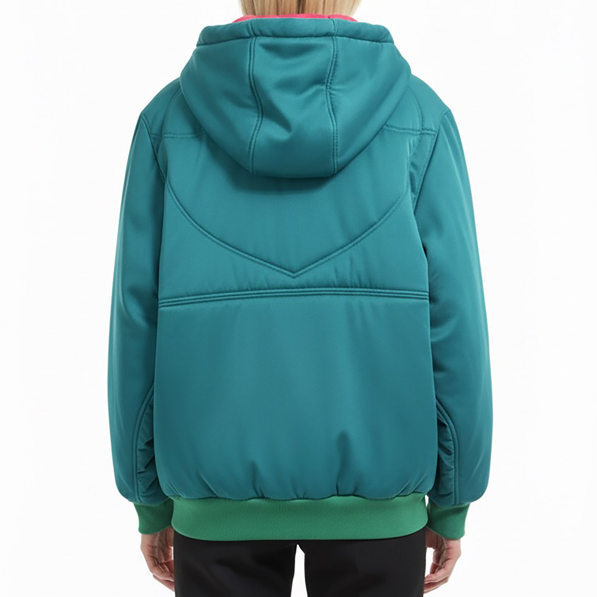 Bamboo buttons Hoodie Puffer JACKET