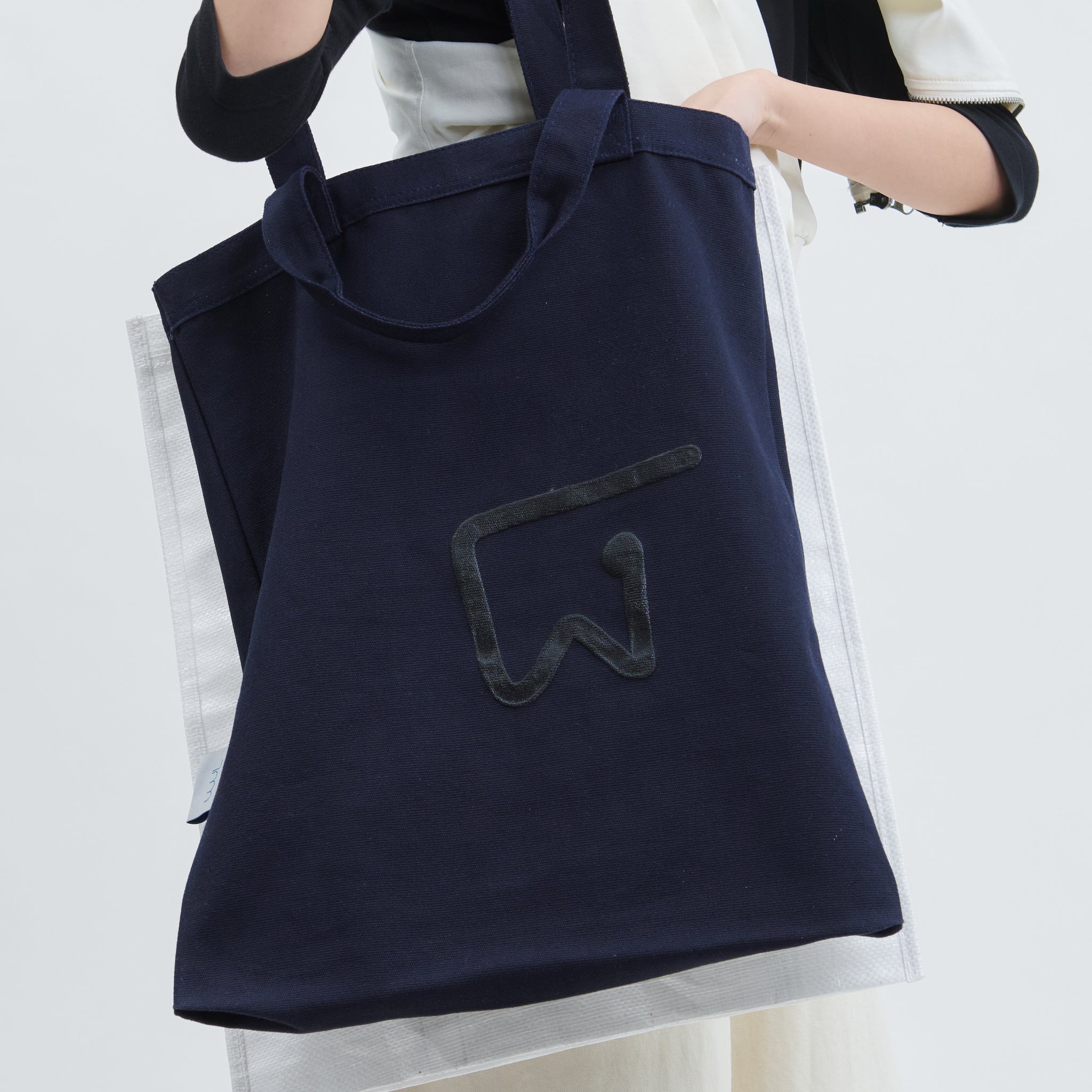wet/ dry double tote BLACK recycled 8