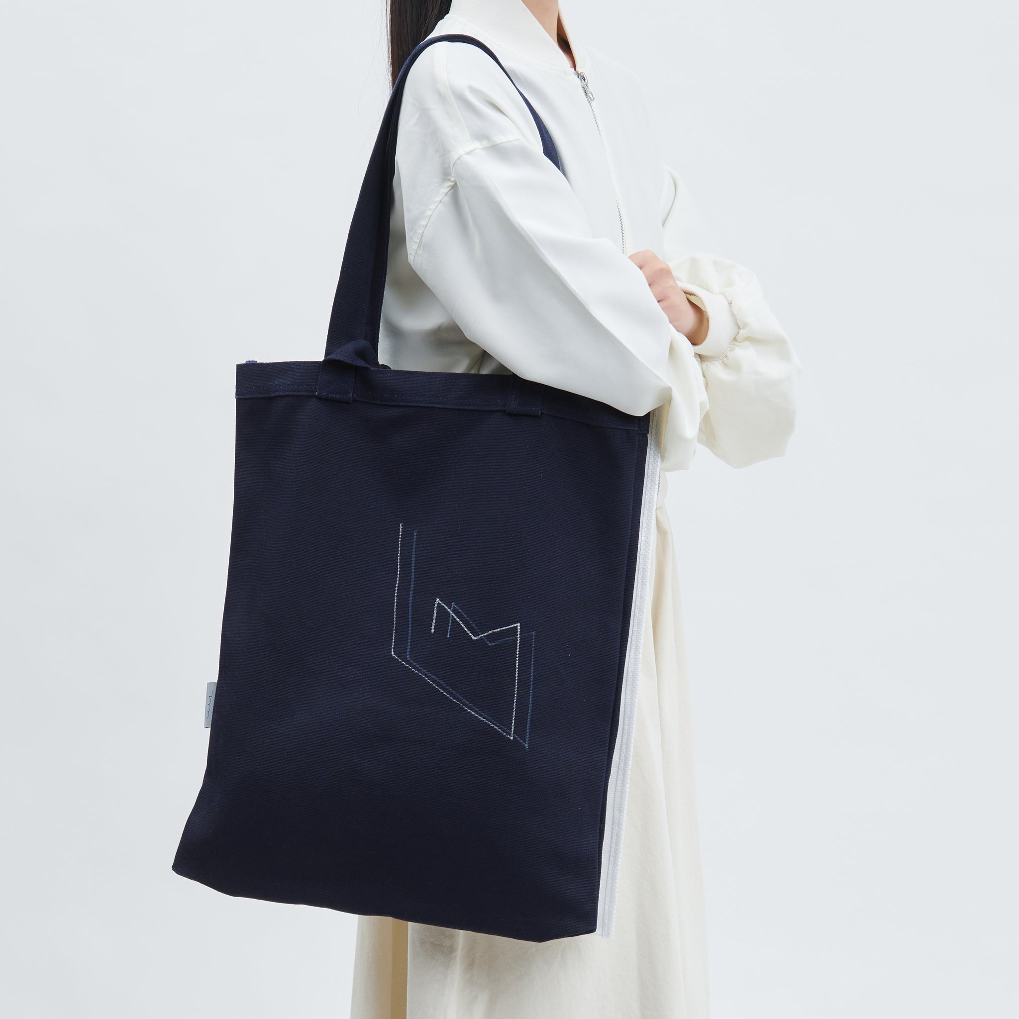 wet/ dry double tote BLACK recycled 2