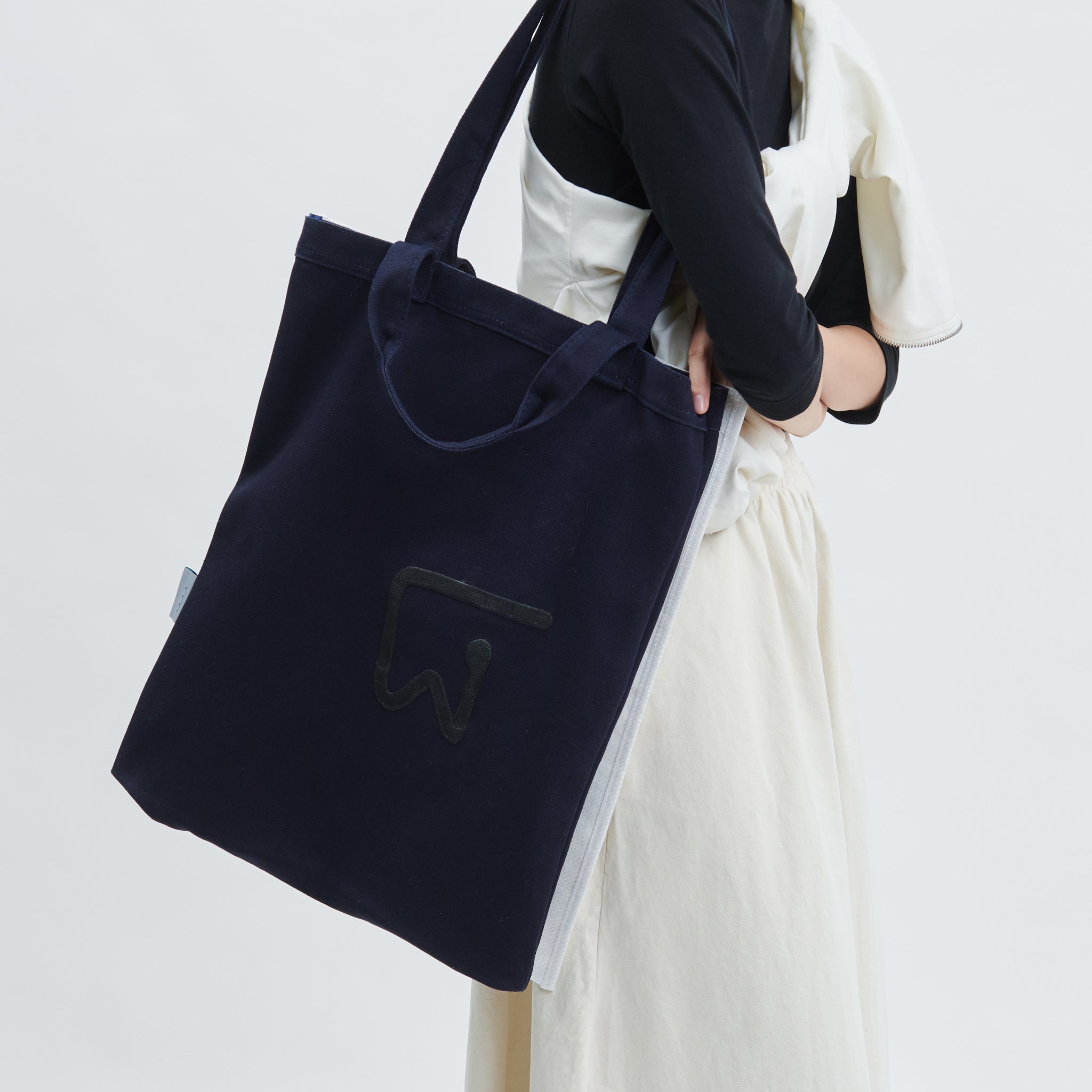wet/ dry double tote BLACK recycled 8