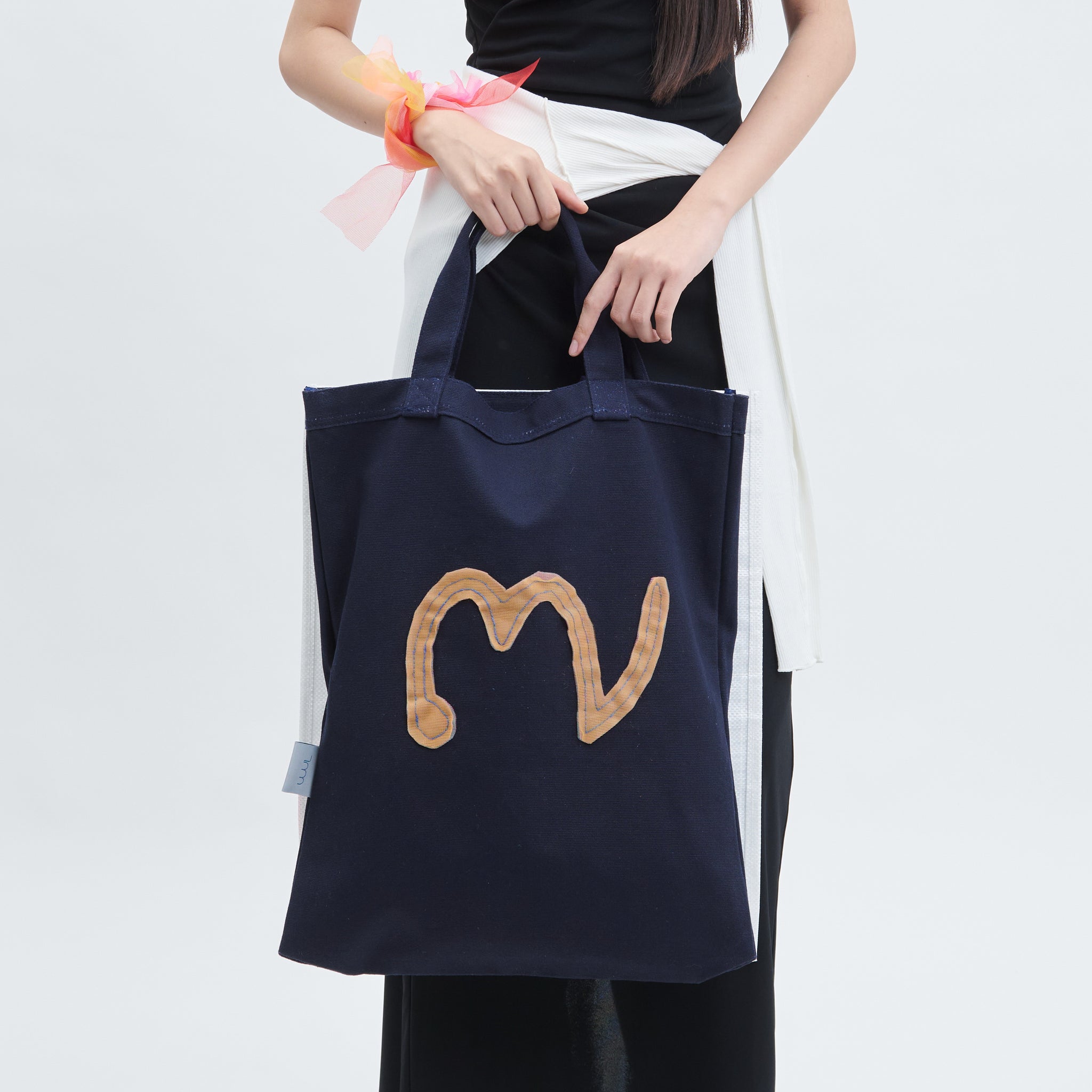 wet/ dry double tote BLACK recycled 7