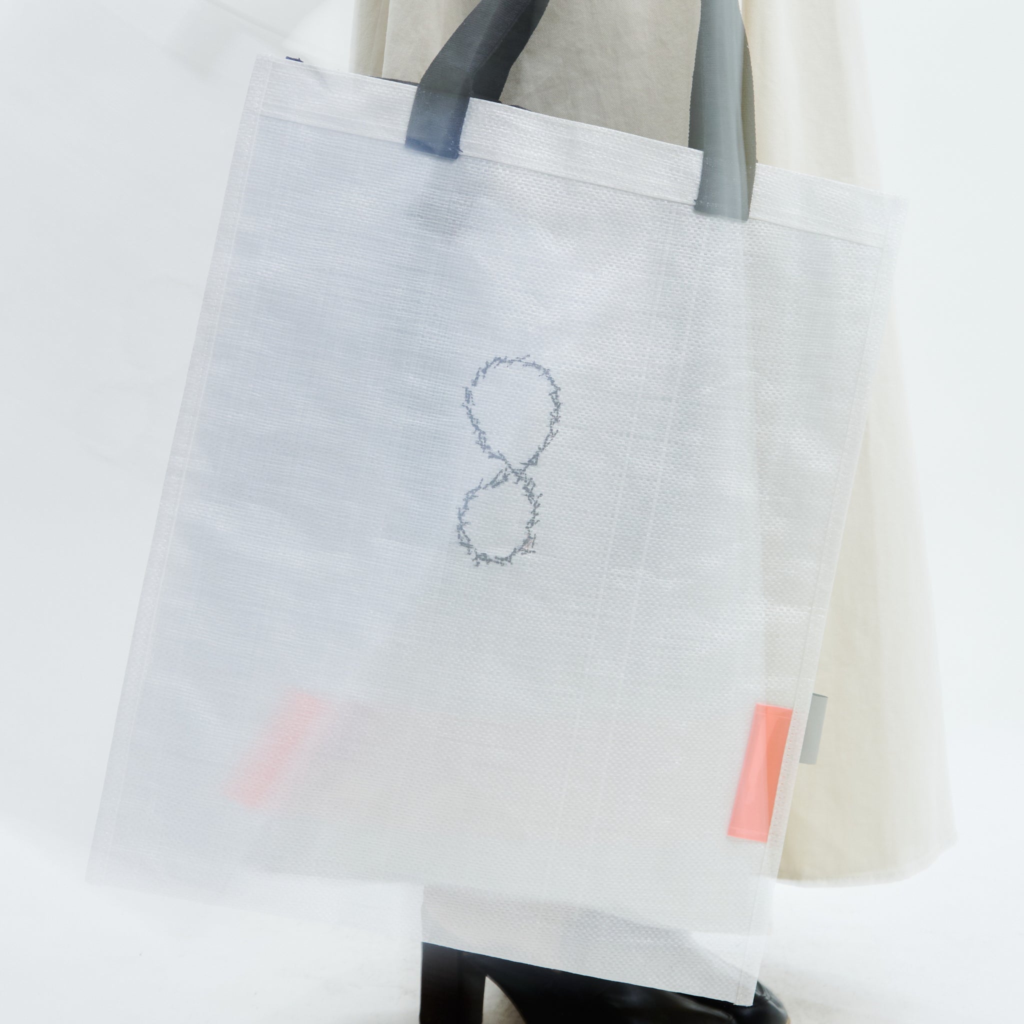 wet/ dry double tote BLACK recycled 8