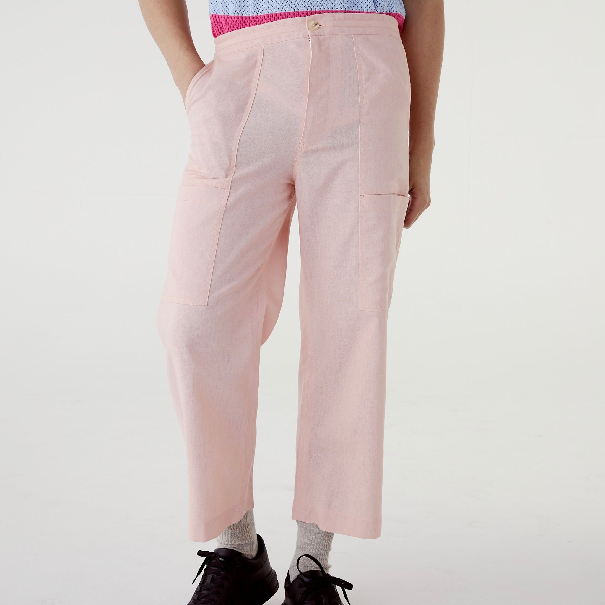 LINEN SUMMER TAILORED TROUSERS