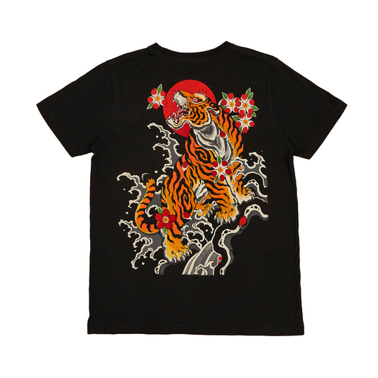 Moon Tiger tshirt Black