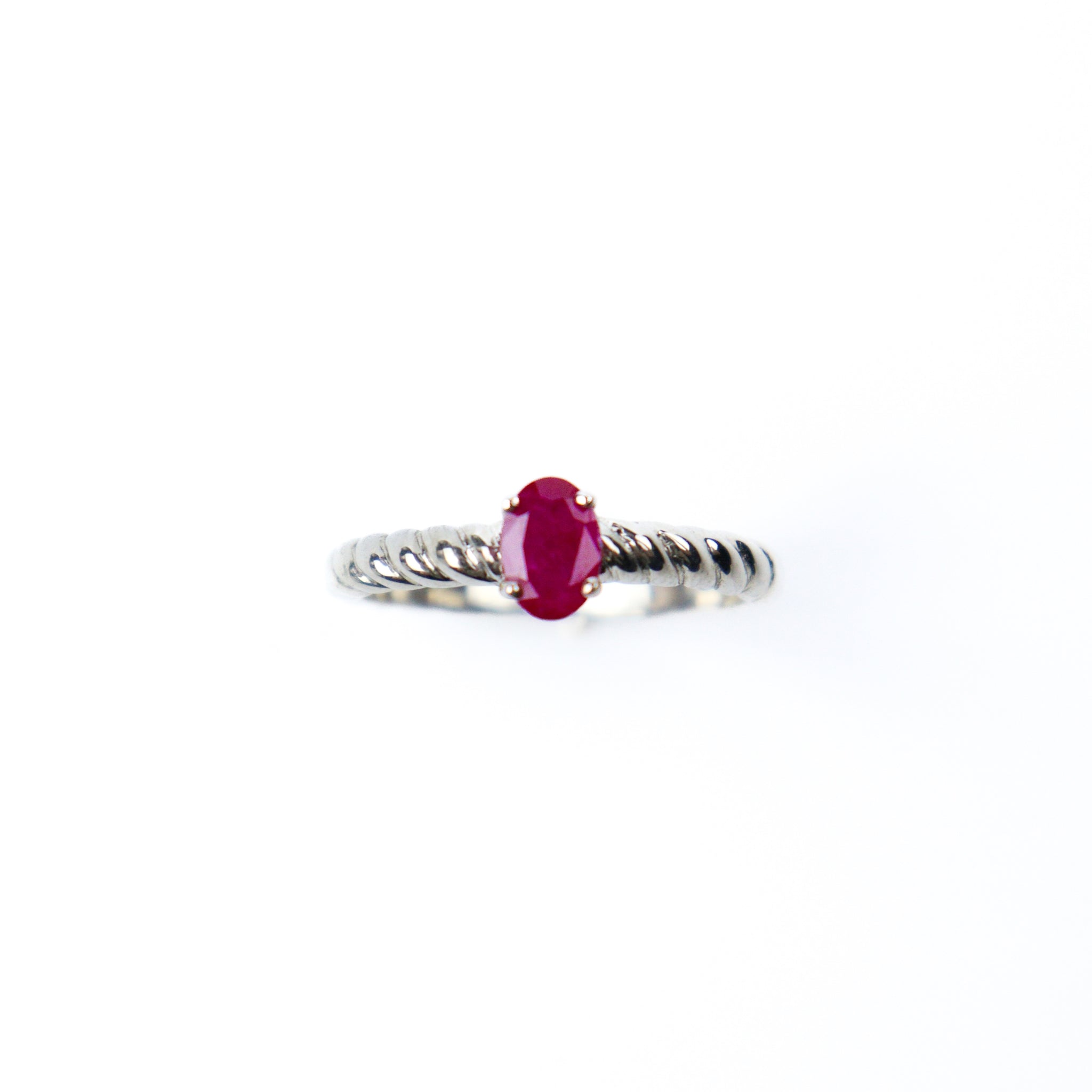 Ruby Silver Ring