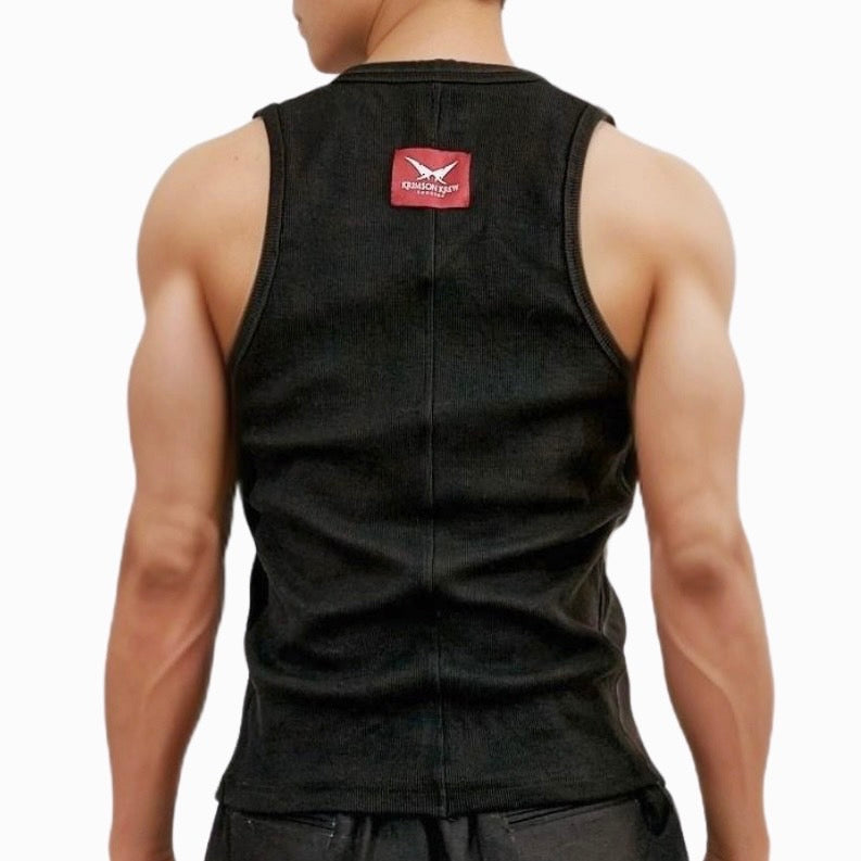 Krimson Krew Signature Corset Tank Top Black