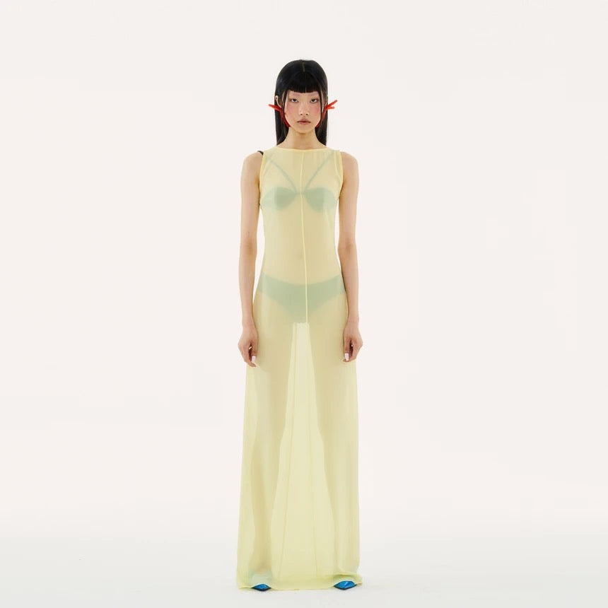 Althea maxi dress-Yellow