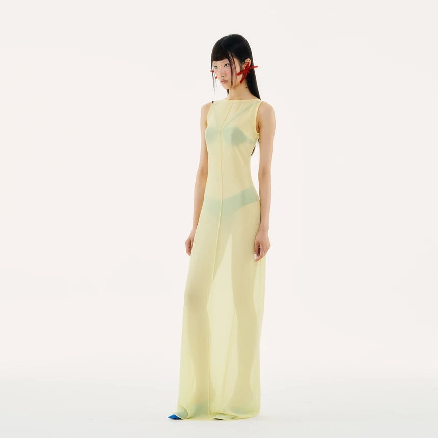 Althea maxi dress-Yellow