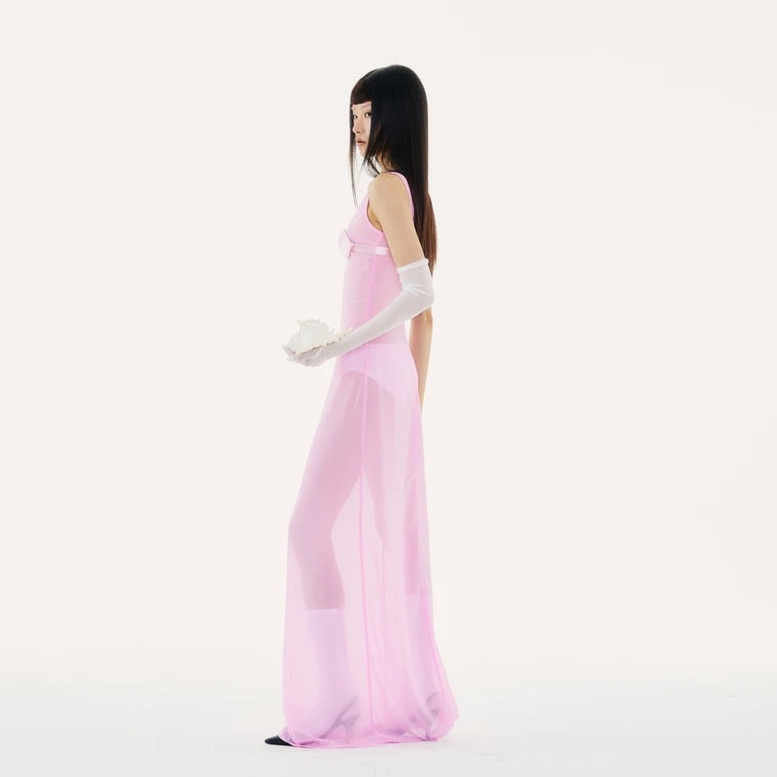Althea maxi dress-Pink