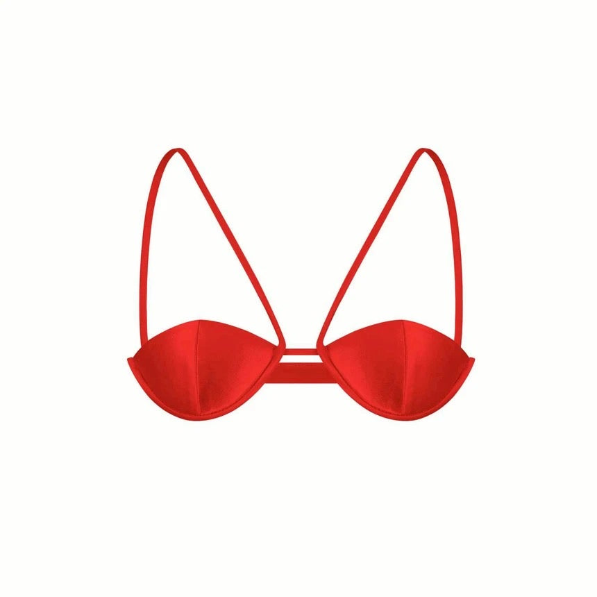 Celia  Bralette-Red