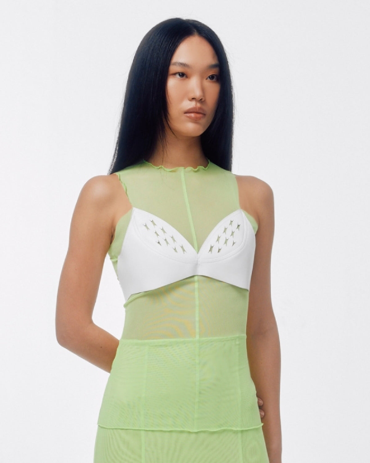 Sheer bra Green