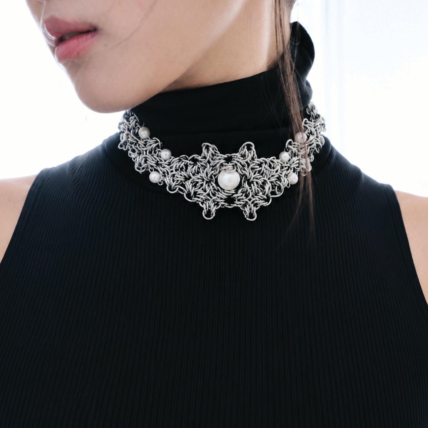 Stainless Steel Chainmaille Necklace