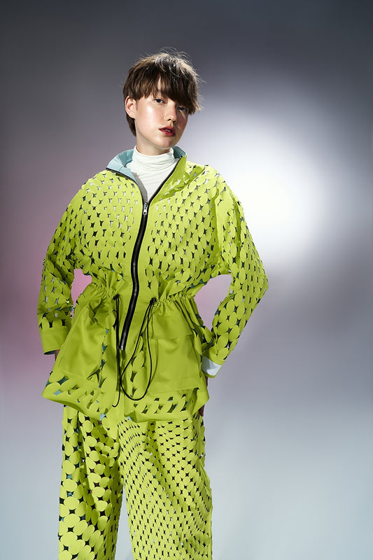 Twotone Wind breaker Green/Blue