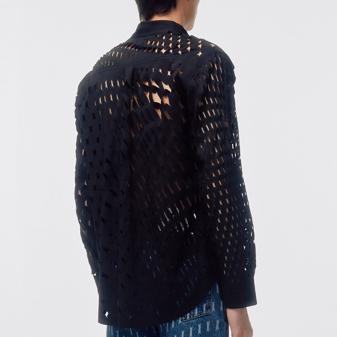 Twotone shirt Black
