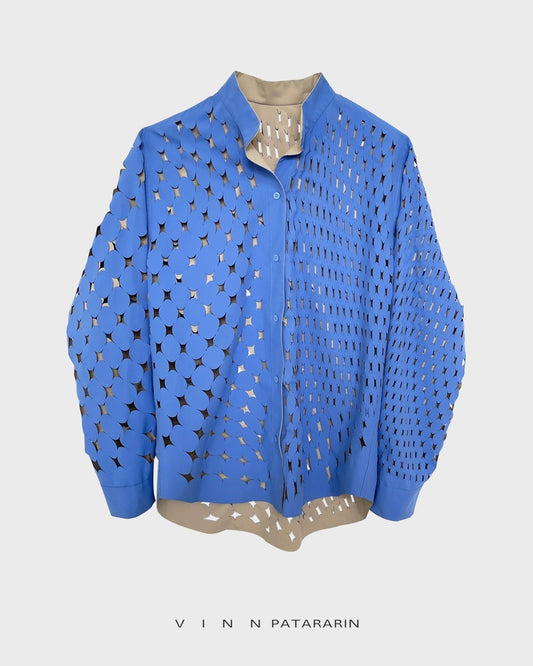 Twotone shirt Pure beige/Blue