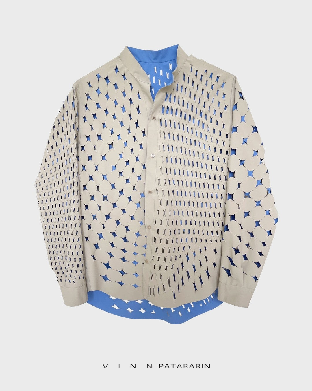 Twotone shirt Pure beige/Blue
