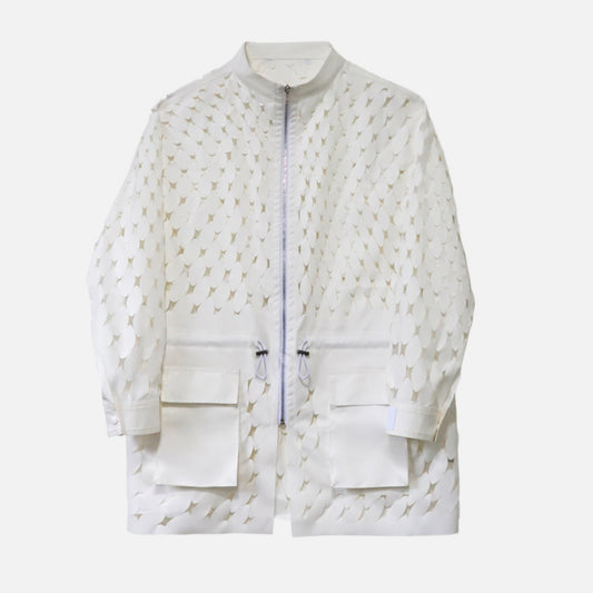 white wind breaker