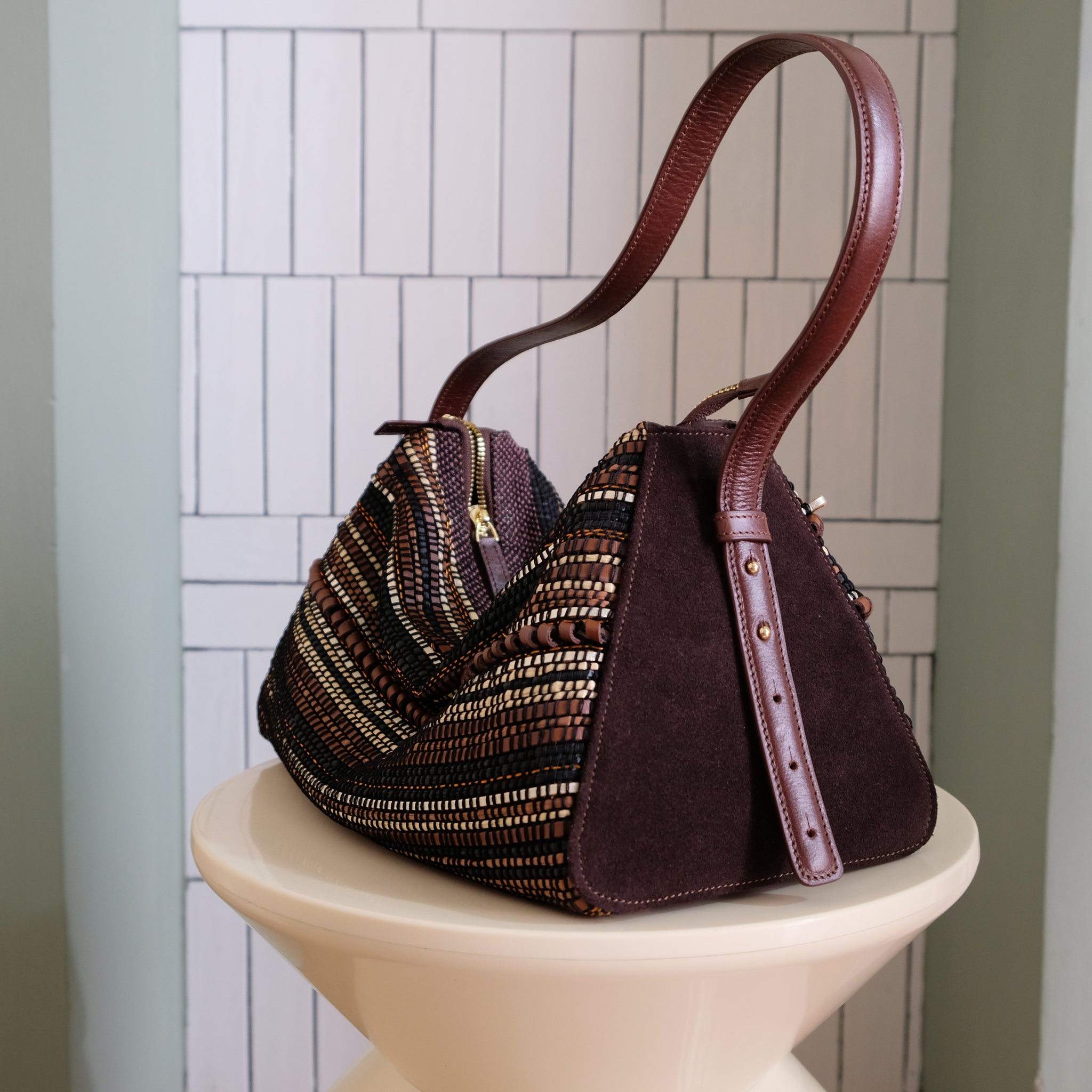 Woven Leather Bag